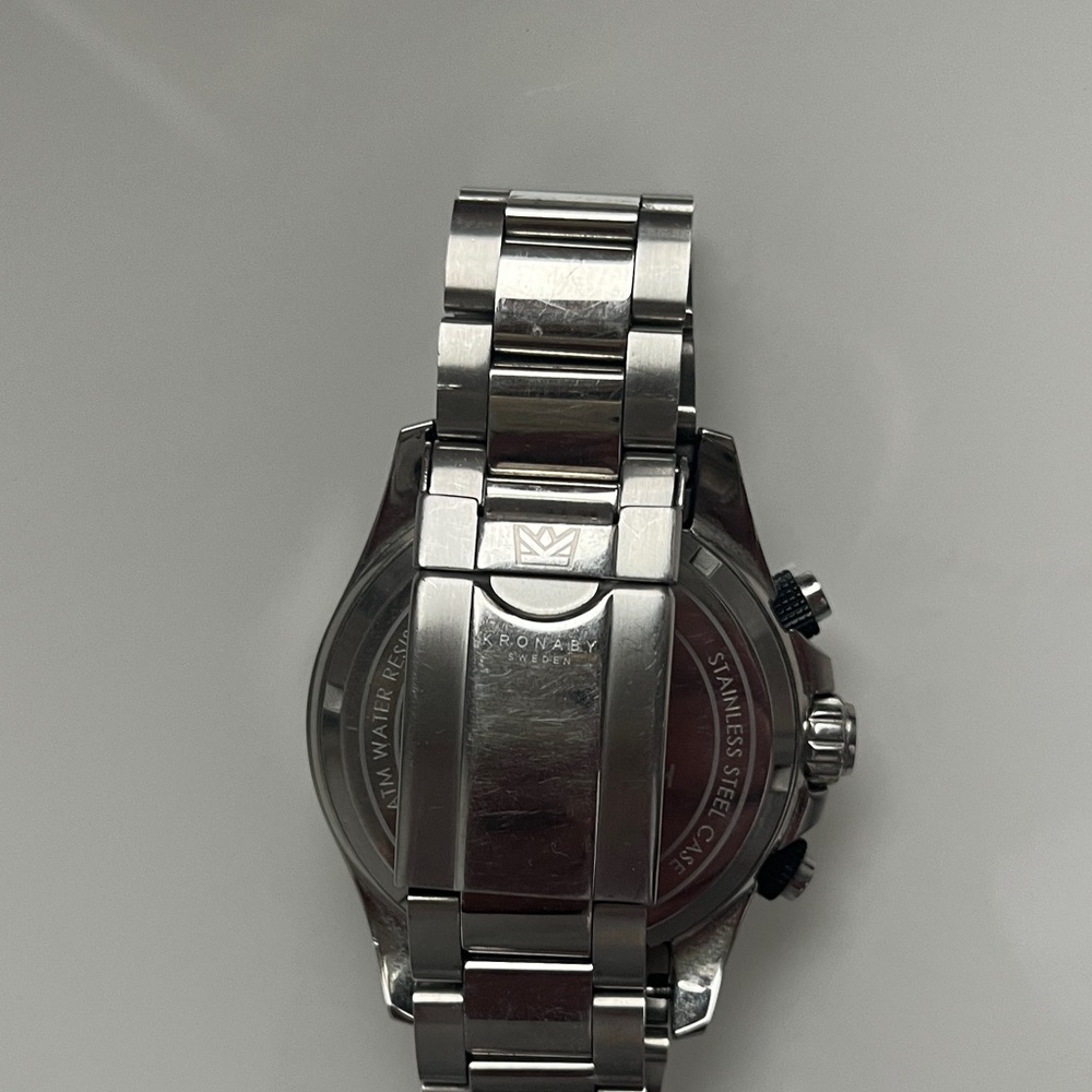 Kronaby Sweden Silver and Black Watch - Picture 4 of 4